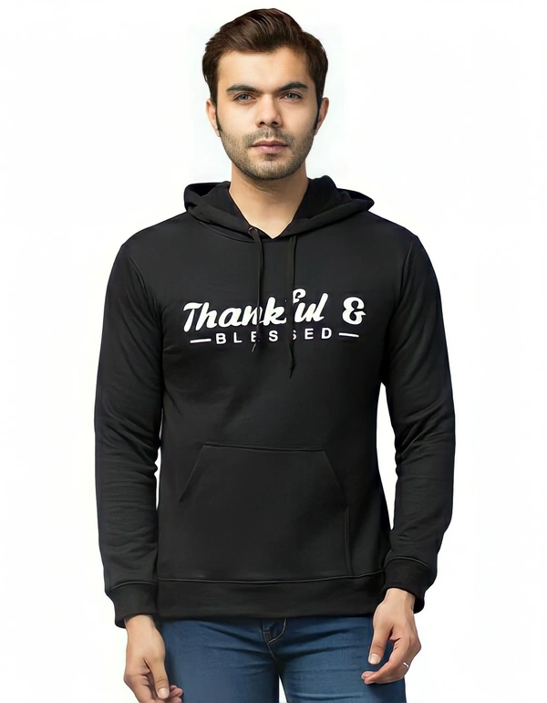 Printed Full Sleeve Men Hoodies - M