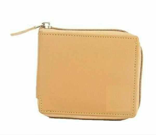 Zipper Beige Wallet