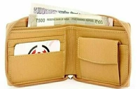 Zipper Beige Wallet