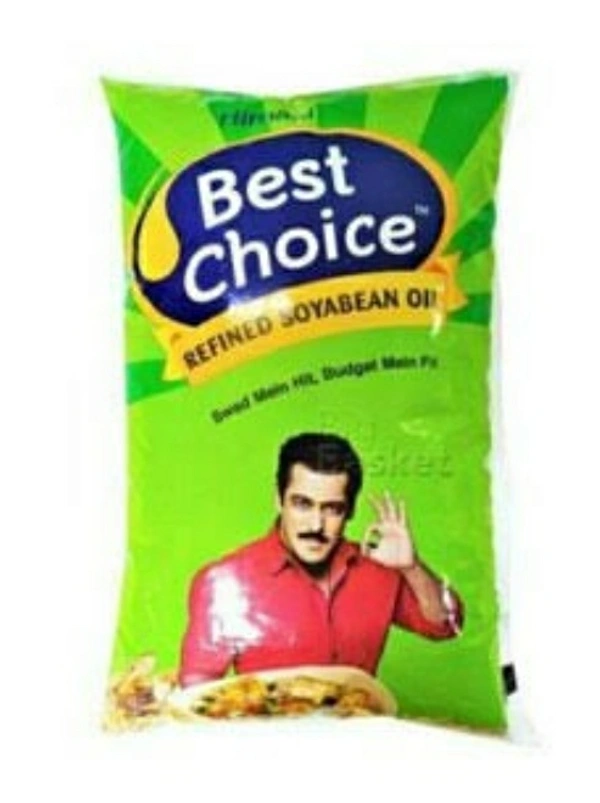Himani  Best Choice Soyabean Oil-Pouch (রিফাইন্ড তেল) - 1 Litre (১ লিটার), Pouch (পাউচ)