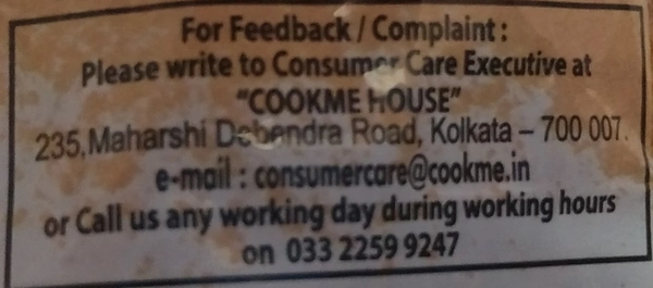Cookme Turmeric Powder (কুকমি হলুদ গুঁড়ো) - Pouch (পাউচ), 2 May,2022, we are retailer not manufacturer of this product before use read everything carefully, Rich aroma | Adds distinct flavour to food, 8 Months, Brand-Cookme | Manufacturer-Krishna Chandra Dutta (Spices) | Country of Origin-India, 50 gm (৫০ গ্রাম)