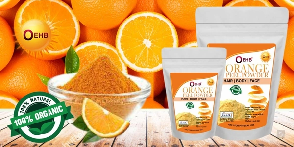 OEHB 100% Natural Orange Peel,Lamon Peel and Manjistha Powder (Each 50gm) - 