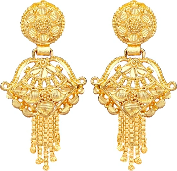 MANSIYAORANGE Alloy Jewel SetEarring & Necklace Set - Golden