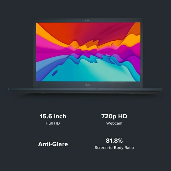 RedmiBook 15 e-Learning Edition Core i3 11th Gen - (8 GB/256 GB SSD/Windows 10 Home) Thin and Light LaptopStylish & Portable Thin and Light Laptop15.6 inch Full HD Anti glare display, 81.8% Screen to Body ratio and DC DimmingLight Laptop without Optical Disk Drive7 day seller replacement policy/brand assistance for device issues*, No questions asked. - Black, 15.6 inches