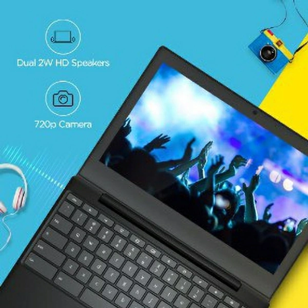 Lenovo IdeaPad 3 Chromebook Celeron Dual Core - (4 GB/64 GB EMMC Storage/Chrome OS) CB 11IGL05 Thin and Light LaptopStylish & Portable Thin and Light Laptop11.6 Inch HD TN 250nits Anti-glareLight Laptop without Optical Disk Drive7 Days Replacement Policy, No questions asked. - Black, 11.6 inches