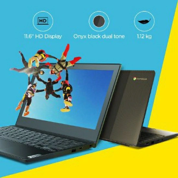 Lenovo IdeaPad 3 Chromebook Celeron Dual Core - (4 GB/64 GB EMMC Storage/Chrome OS) CB 11IGL05 Thin and Light LaptopStylish & Portable Thin and Light Laptop11.6 Inch HD TN 250nits Anti-glareLight Laptop without Optical Disk Drive7 Days Replacement Policy, No questions asked. - Black, 11.6 inches