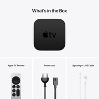 Apple TV 4K 64GBBluetooth 5.0 | IR transmitter Remote.A12 Bionic chip with 64-bit architectureRechargeable battery providing months of battery life on a single charge for remote.802.11ax Wi-Fi 6 with MIMO; simultaneous dual band (2.4GHz and 5GHz)Compatible with HD and UHD TVs with HDMI and Bluetooth keyboardsType: Streaming Box7 Days Replacement Policy, No questions asked. - Black