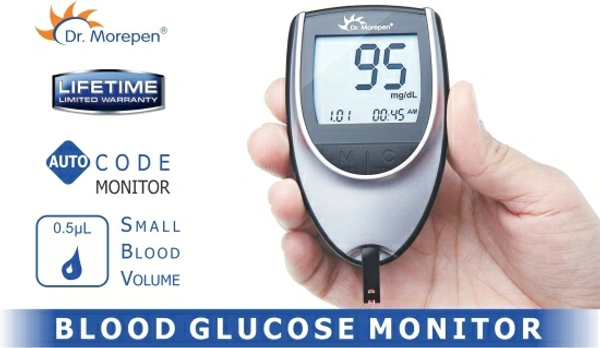 Dr. Morepen BG-03 Glucometer And 25 strips GlucometerMinimum Blood Sample: 0.5 microlitre10 Lancets25 StripsNo Returns Applicable, No questions asked. - White