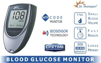 Dr. Morepen BG-03 Glucometer And 25 strips GlucometerMinimum Blood Sample: 0.5 microlitre10 Lancets25 StripsNo Returns Applicable, No questions asked. - White