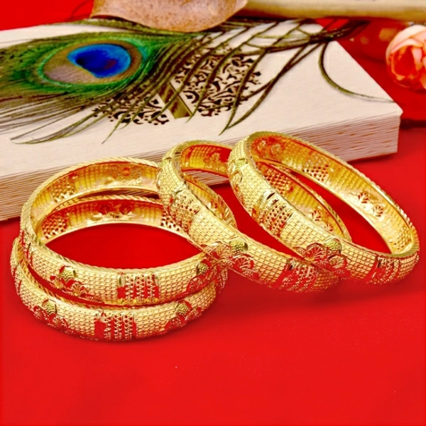 MANSIYAORANGE Alloy Gold-plated Bangle SetSize: 2-6, 2-8Type: Bangle SetIdeal - Golden