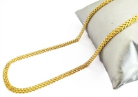 Khushal Stylish & Trendy Most Popular Beautiful Design Golden light Gold Plated Chain (22 Inch) Gold-plated Plated Brass ChainColor: GoldIdeal For: Boys, Men, Girls - Golden