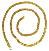Khushal Stylish & Trendy Most Popular Beautiful Design Golden light Gold Plated Chain (22 Inch) Gold-plated Plated Brass ChainColor: GoldIdeal For: Boys, Men, Girls - Golden