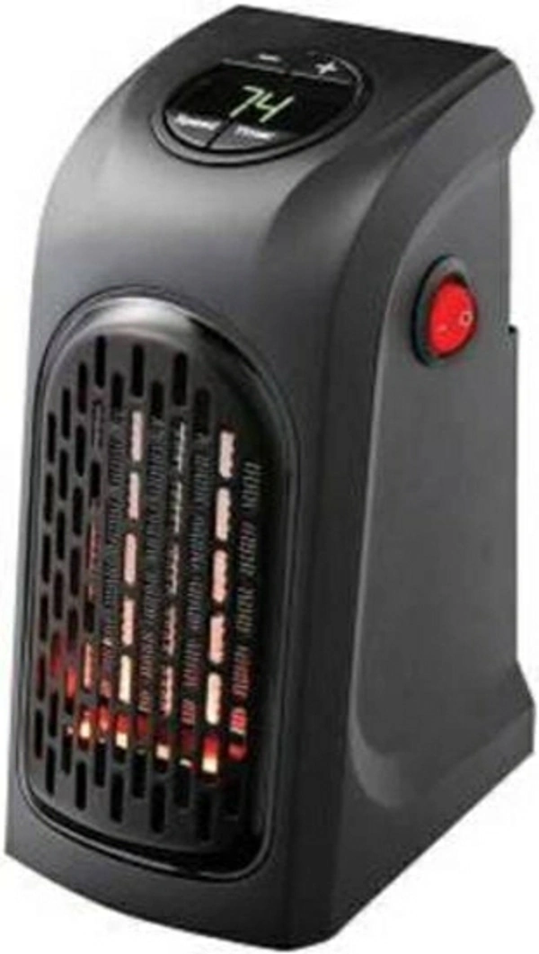 CONAVA Portable Heater, 400W Handy Heater Compact Plug-In Portable Digital Electric Heater Fan Wall-Outlet Handy Air Warmer Blower Adjustable Timer Digital Display for Home/Office/Camper. Portable Heater, 400W Handy Heater Compact Plug-In Portable Digital Electric Heater Fan Wall-Outlet Handy Air Warmer Blower Adjustable Timer Digital Display for Home/Office/Camper. Fan Room Heater - Black