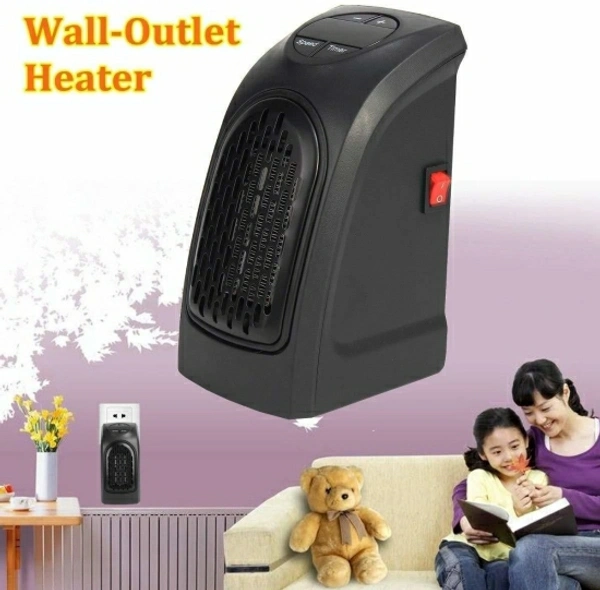 CONAVA Portable Heater, 400W Handy Heater Compact Plug-In Portable Digital Electric Heater Fan Wall-Outlet Handy Air Warmer Blower Adjustable Timer Digital Display for Home/Office/Camper. Portable Heater, 400W Handy Heater Compact Plug-In Portable Digital Electric Heater Fan Wall-Outlet Handy Air Warmer Blower Adjustable Timer Digital Display for Home/Office/Camper. Fan Room Heater - Black