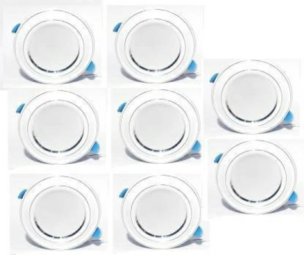 Nightstar 10 Watt White Ceiling/ Downlight / Conceal light Pack of 8 Recessed Ceiling LampMaterial: MetalCord Length: 6 cmLight Used: LED8 Bulbs7 Days Return Policy, No questions asked. - White