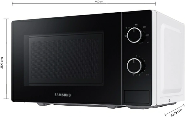 SAMSUNG 20 L Solo Microwave OvenColor: White20 LSoloJog Dial :Select settings using the simple control dial10 Days Replacement Policy, No questions asked. - Black