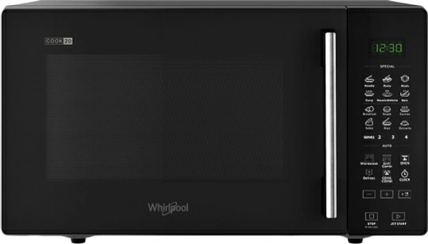 Whirlpool 20 L Convection Microwave OvenColor: Black20 LConvection : Can be used for baking along with grilling, reheating, defrosting and cookingFeather Touch : Modern, easy-to-use touch controlsChild Lock :  Ensures complete safety especially for homes with small children10 Days Replacement Policy, No questions asked.Hurry, Only a few left! - Black