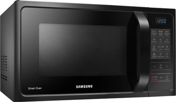 SAMSUNG 28 L Convection & Grill Microwave OvenColor: Black, Grey, Pink28 L : Great for family of 4Convection & GrillTouch Key Pad (Membrane)  is sensitive to touch and easy to cleanChild Lock :  Ensures complete safety especially for homes with small children10 Days Replacement Policy, No questions asked. - Black, 28 Ltrs