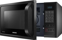 SAMSUNG 28 L Convection & Grill Microwave OvenColor: Black, Grey, Pink28 L : Great for family of 4Convection & GrillTouch Key Pad (Membrane)  is sensitive to touch and easy to cleanChild Lock :  Ensures complete safety especially for homes with small children10 Days Replacement Policy, No questions asked. - Black, 28 Ltrs