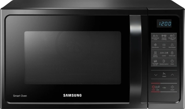 SAMSUNG 28 L Convection & Grill Microwave OvenColor: Black, Grey, Pink28 L : Great for family of 4Convection & GrillTouch Key Pad (Membrane)  is sensitive to touch and easy to cleanChild Lock :  Ensures complete safety especially for homes with small children10 Days Replacement Policy, No questions asked. - Black, 28 Ltrs