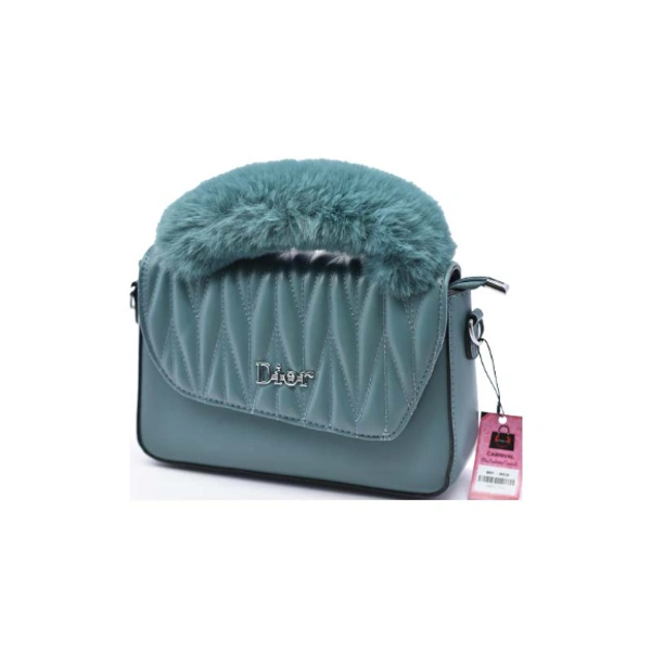 Dior Solid PU Sling Bag-006 - Mediun -(25-16 cm), Cadmium Green
