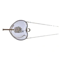 Fancy Fibre Sling Bag-0008 - Heart Shape, Transperant