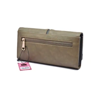 Purse Pu Leather -0050 - Medium (22-12cm), Khaki