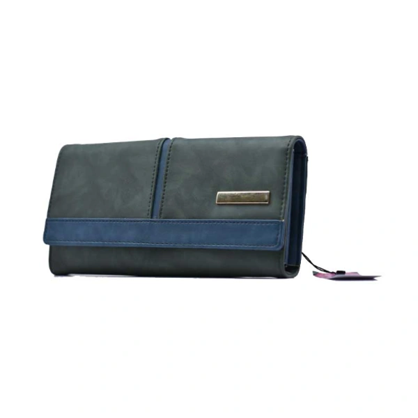 Purse Pu Leather-0046 - Medium (22-12cm), Green