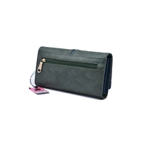 Purse Pu Leather-0046 - Medium (22-12cm), Green