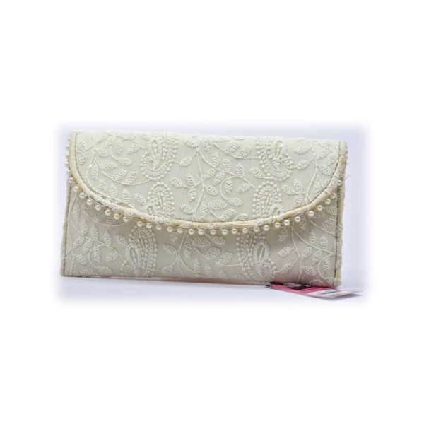 Hand Purse-0022 - Medium (22-12cm), white