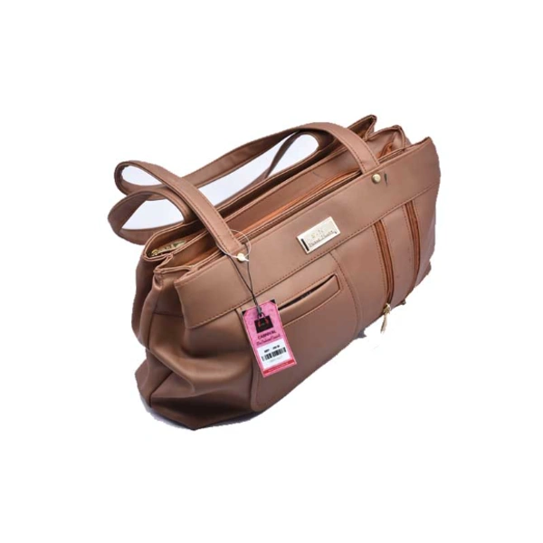 Side Bag Pu Leather-0027 - Medium (39-25cm), Brown