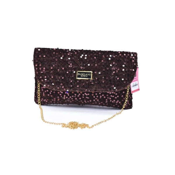 Sling Purse Gorgeous Party Wear-0018 - Medium (27-16cm), Dark Maroon
