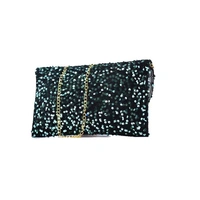 Sling Purse Gorgeous Party Wear-0033 - Purse With Chain Sling, Black