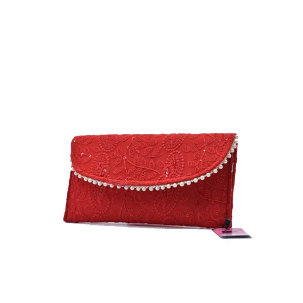 Hand Purse-0024 - Medium(22-12cm), Red