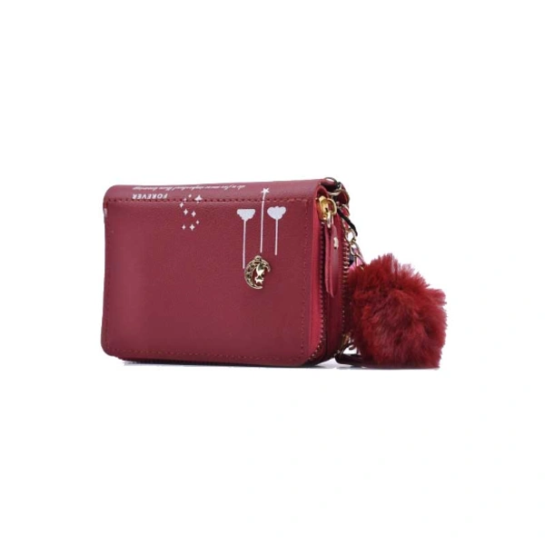 Small Folded Purse -0034 - Small (12-09), Maroon