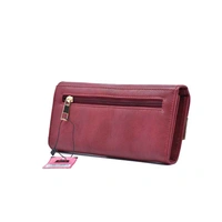 Hand Purse Pu Leather-0060 - Medium (20-10cm), Maroon