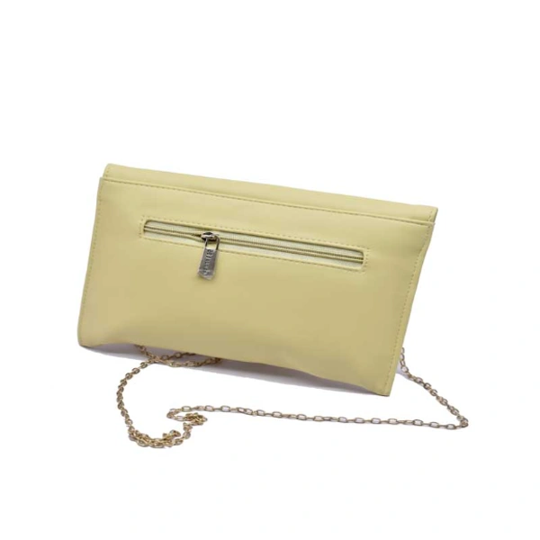 Sling Bag Pu Leather-0063 - Medium (23-16cm), Yellow