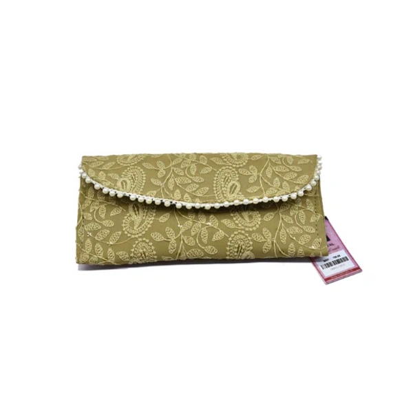 Hand Purse-0021 - Medium(22-12cm), Khaki