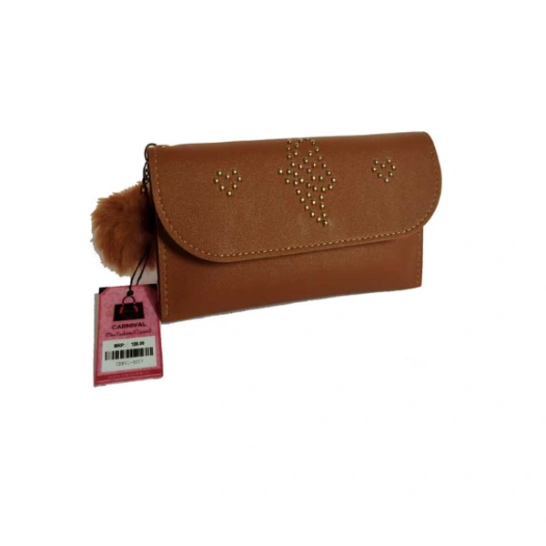 Purse-0057 - Medium(19-10cm), Brown