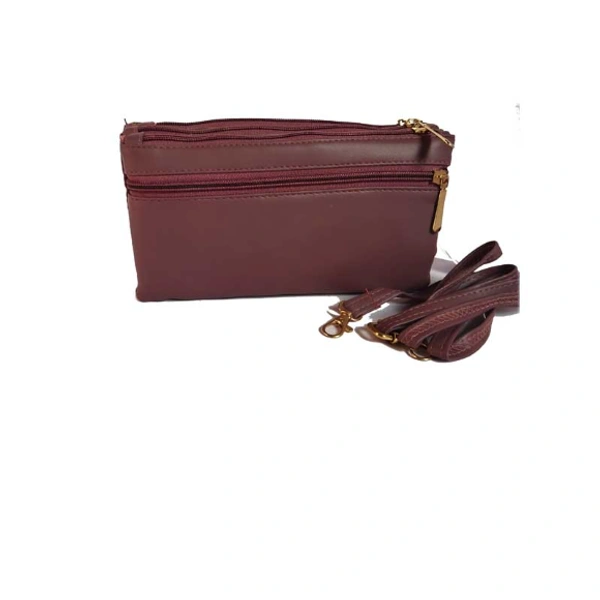 Sling Purse Pu Leather - Medium(22-10cm), Violet