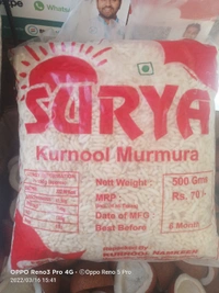 Surya Kurnool Murmura 500gm Packet - 500gm, Salted