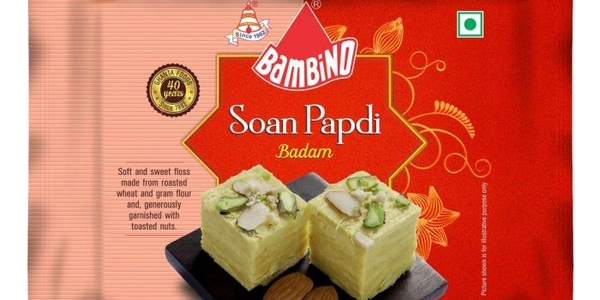 Bambino Soan Papdi - Badam, 200GM