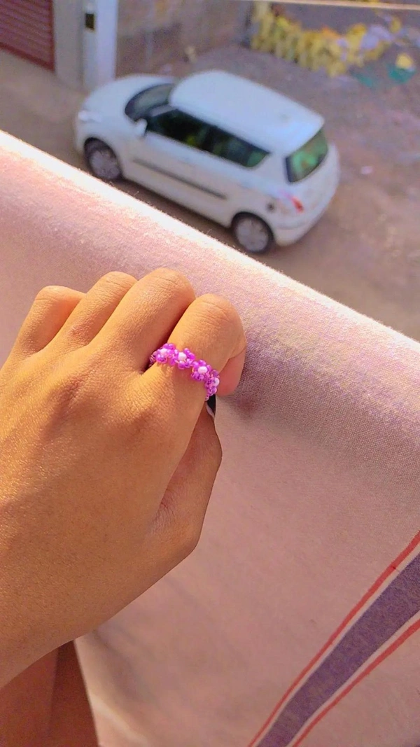 Flower Ring💜 - lilac (purplish)