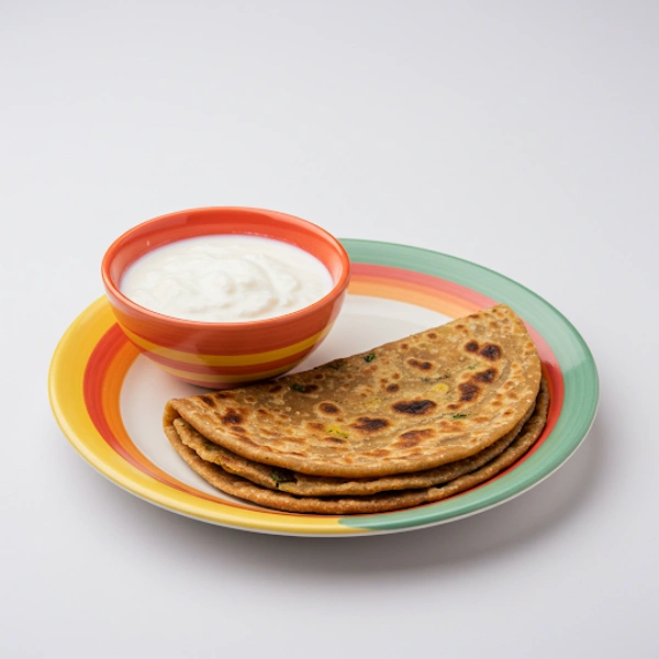 Ram Pavitar Bhojnalay Aloo Paratha With Curd