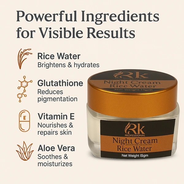 Rk Professional Korean Rice Water Night Cream