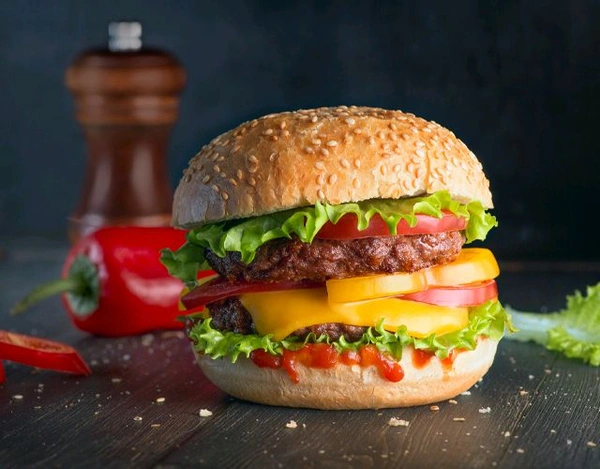 Pizza Club Delight Burger