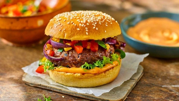 Pizza Club Spicy Burger