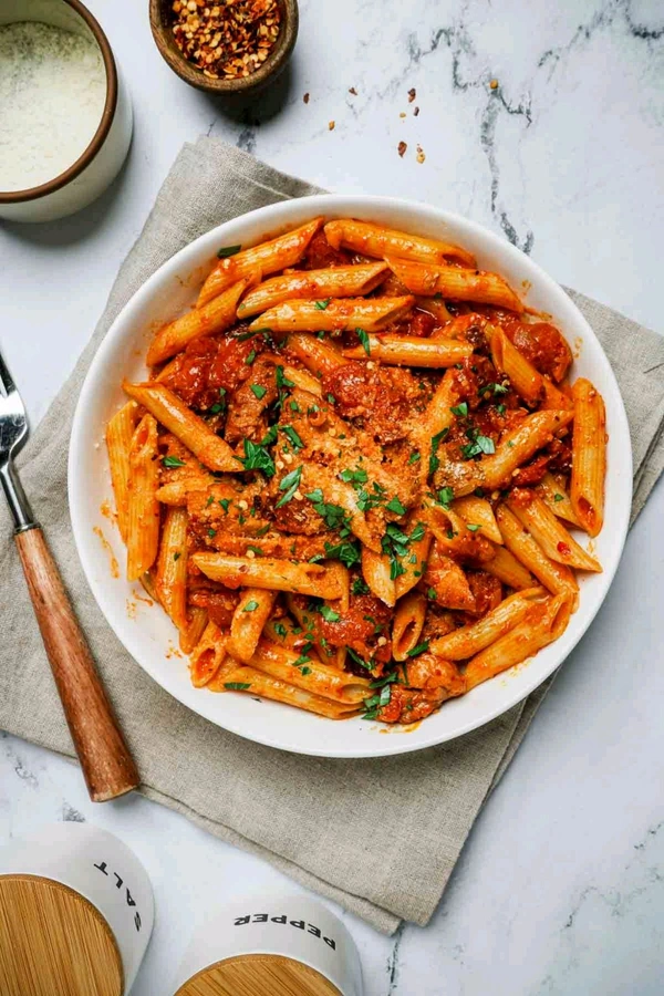 Om Bakery & Cafe Red Sauce Pasta