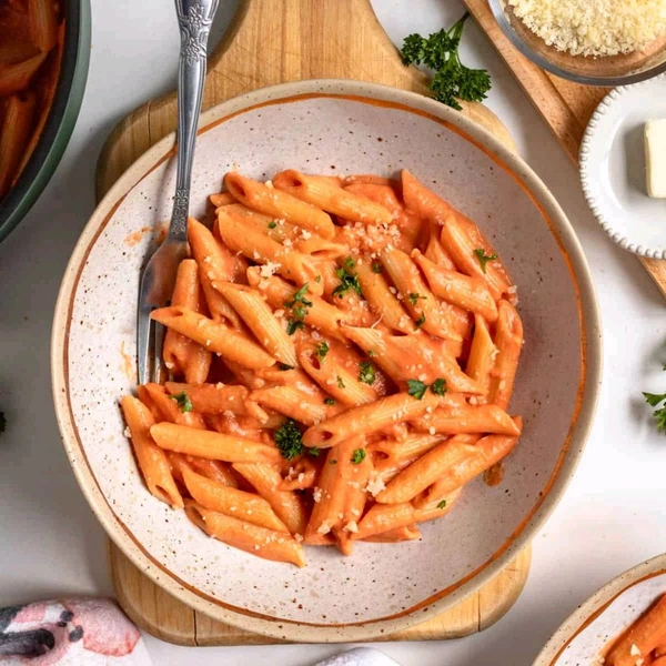 Om Bakery & Cafe Red & White ( Mix ) Pasta