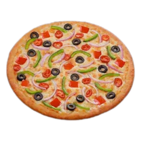 Pizza Club Veggie Peradise Pizza - Capsicum, Red Peprika , Baby Corn & Black Olive - Large